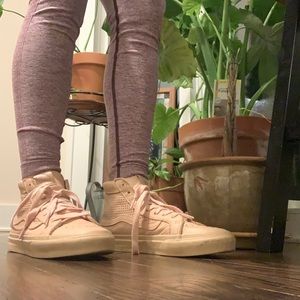 Rare leather high top vans